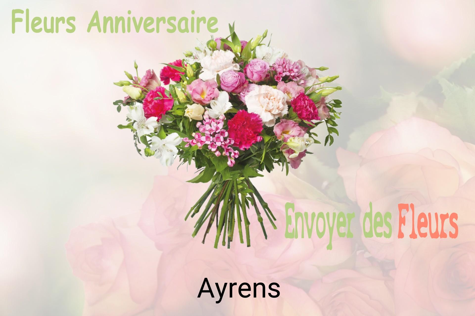 Bouquet de fleurs d’anniversaire livré à Ayrens
