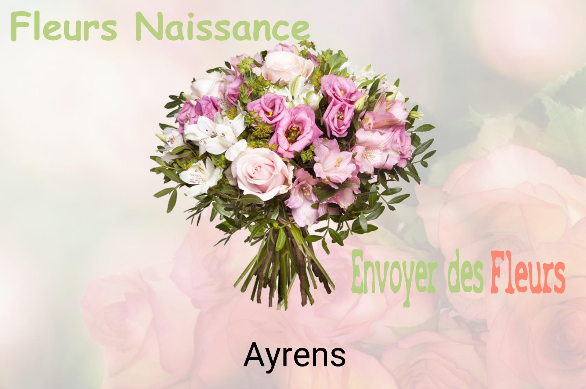 Bouquet de fleurs de naissance livré à Ayrens